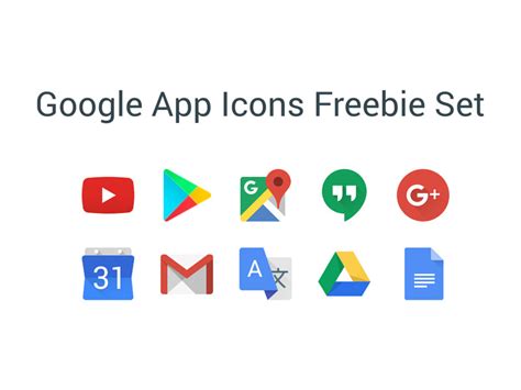 Google Apps Icons by EpicCoders ~ EpicPxls