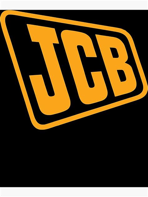 Jcb Logo Poster For Sale By Janziellebish Redbubble