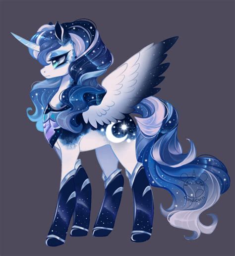 princess luna redesign  candicorn art  deviantart