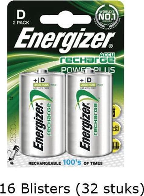 Stuks Blisters A Stuks Energizer D Power Plus Batterij