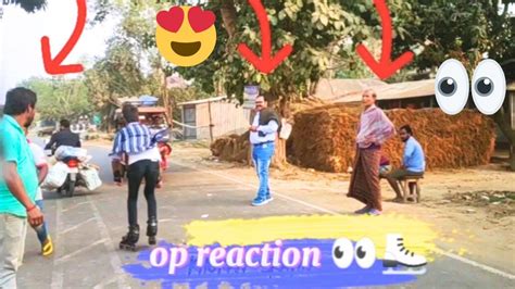 😱 Wow 👌op Reaction 👀 Skating Video Public Reaction Skatin In India 👌👍 Youtube