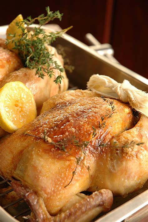 Lemon And Thyme Roast Chicken On Rsg My Easy Cooking