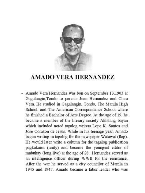 Amado V. Hernandez | PDF