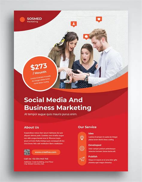 Social Media Marketing Flyer Template Psd Marketing Flyers Media