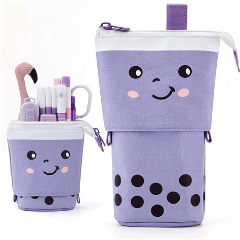 Amazon Angoobaby Standing Pencil Case Cute Telescopic Pen Holder