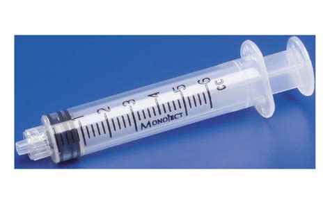 Monoject Rigid Pack General Purpose Syringe With Luer Lock Tip 6 Ml