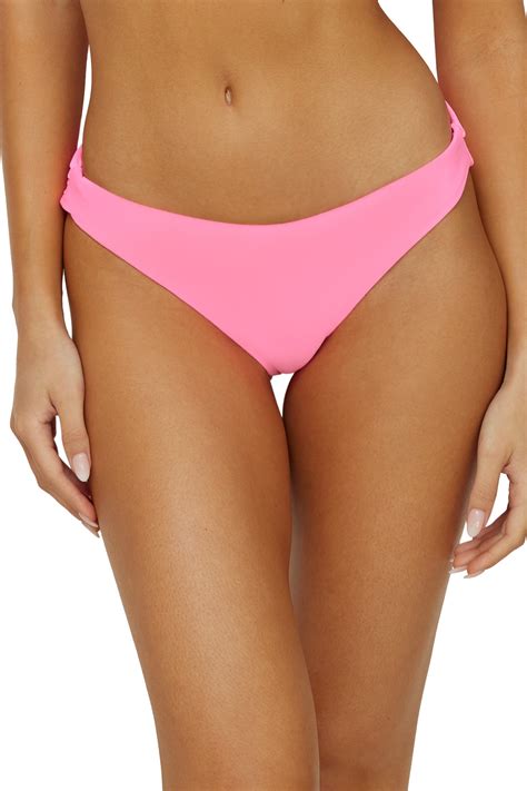 Pilyq Swim Vivid Pink Isla Scrunch Bikini Bottom