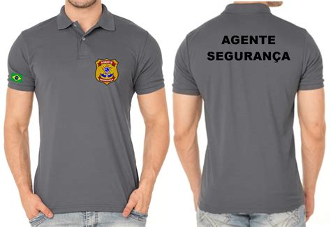 Camisa Gola Polo Masculino Agente Seguran A Bordado Innovare Sul