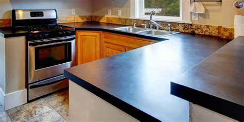 Black Polished Concrete Countertops