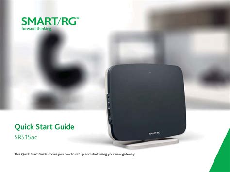 Smartrg Sr515a 80211ac Vdsl2 Gateway User Manual Sr515ac Gateway Quick