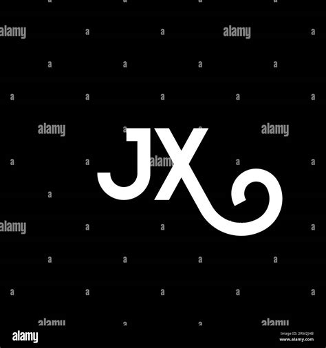 Jx Letter Logo Design On Black Background Jx Creative Initials Letter Logo Concept Jx Letter