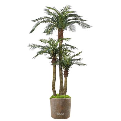 Areca Artificiel Palmier En Pot Bananiers Bleus