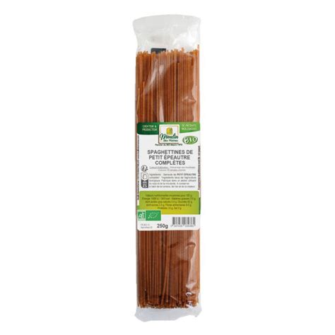 Spaghettines de petit épeautre complètes bio 250g Boutique Naturline