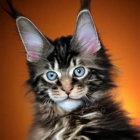 A Maine Coon Kitten Ultra Detailed Realistic Stable Diffusion