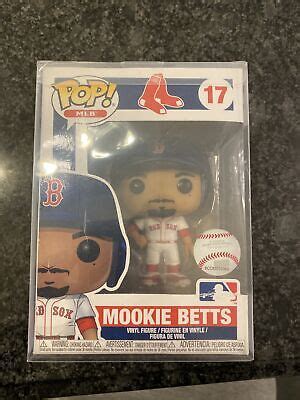 Funko Pop Mlb Boston Red Sox Mookie Betts Figure W Protector Ebay