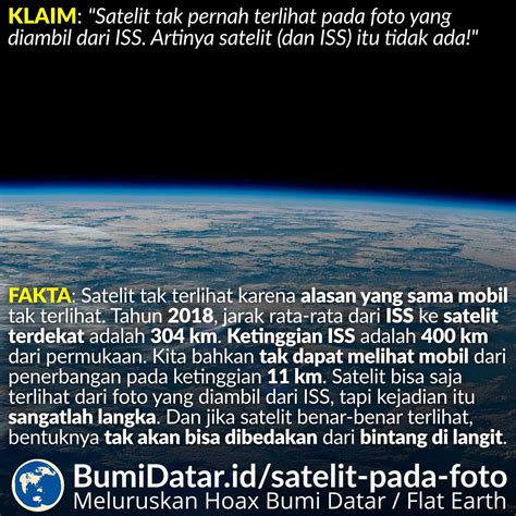 Mengapa Satelit Tidak Terlihat Pada Foto Yang Diambil Dari Iss