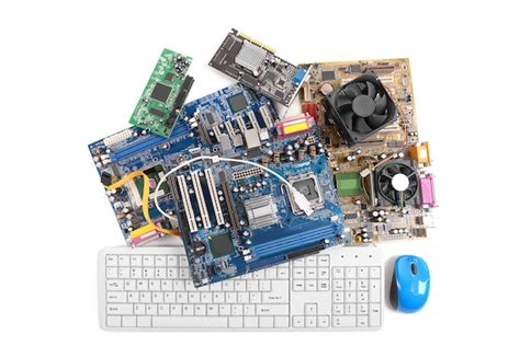 Premium Photo Computer Motherboards With Fans Keyboard And Mouse