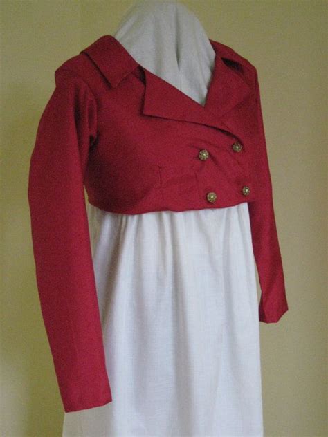 Regency Era Double Breasted Dress Coat Regency Spencer Jacket Coat