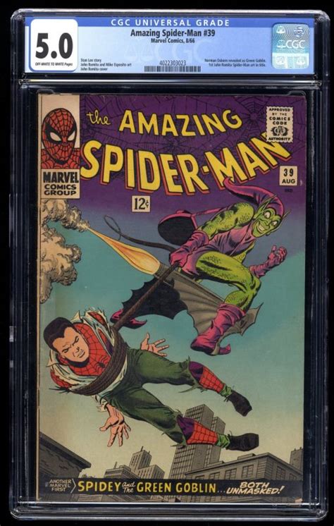 Amazing Spider Man Cgc Vg Fn Green Goblin St Romita In Title