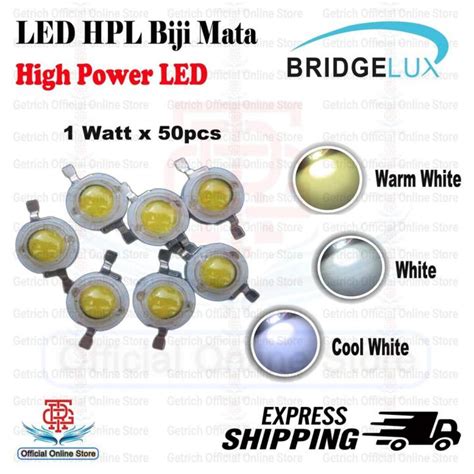 HPL High Power LED Epistar Epiled Chip COB Biji Mata 1W 1 Watt White