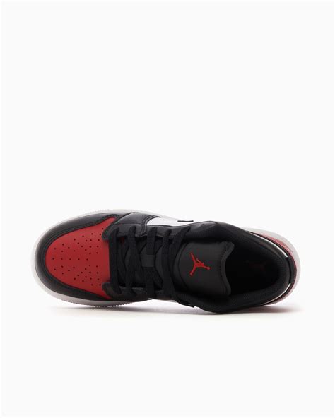 Air Jordan 1 Low GS Noir Rouge 553560 161 Acheter en Ligne à