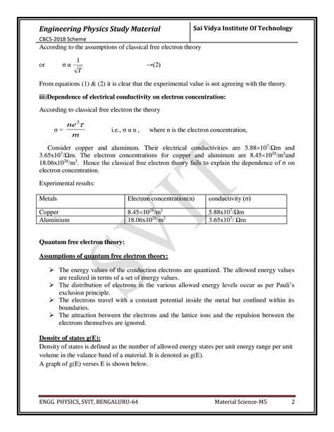 SOLUTION: Assumptions of classical free electron theory - Studypool