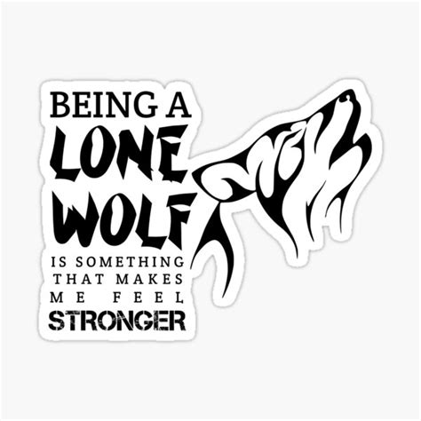 Lone Wolf Sticker For Sale By Gunsagarprime Redbubble