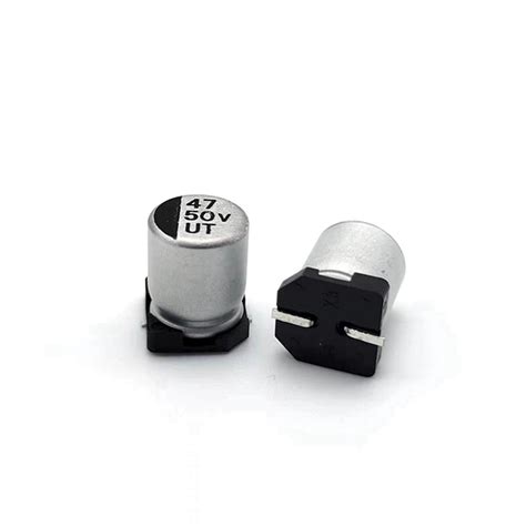 Low Resistance 50v 47uf General Purpose High Frequency Aluminum Electrolytic Chip Capacitor