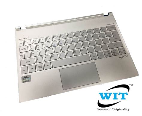 Acer Aspire S Laptop Palmrest Touchpad Keyboard Wd