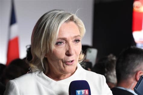 Photo Marine Le Pen lors de la soirée électorale du Rassemblement