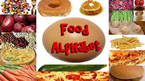 Food Alphabet Chart