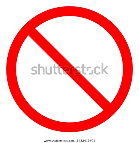 No Pass Symbol Sign Vector Illustration Stock Vector Royalty Free 1433419601 Shutterstock