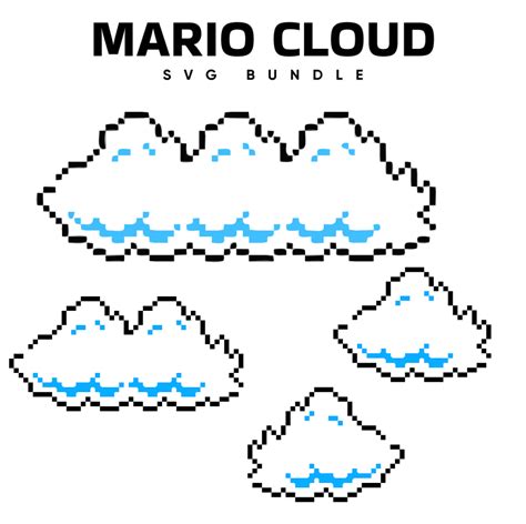 Mario Cloud Svg Masterbundles