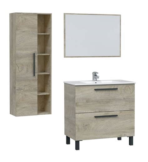 Pack Mueble de Baño Qatar con espejo Lavabo Col Topmueble