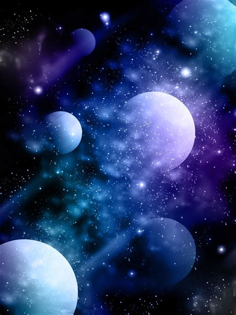 Pura Fantasia Universo Planeta Estrelado Roxo Fundo Gradiente