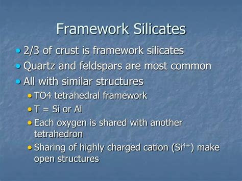 Ppt Framework Silicates Powerpoint Presentation Free Download Id9569591