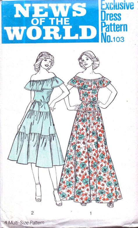 Gypsy Dress Sewing Pattern Micallbruan