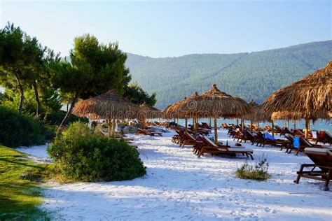 Bodrum Turkey August 2020 Tropical Beach Panorama As Summer