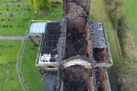 Dramatic Aerial Images Show Horrific Damage Of Fire Ravaged Church