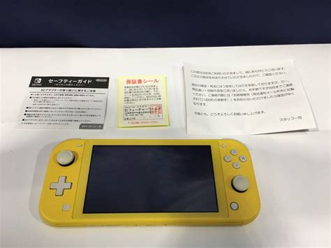 Yahooオークション Nintendoswitch Lite イエロー 初期化済 ゲn454