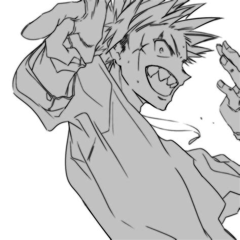 Kirishima Eijirou Kirishima Eijirou Boku No Hero Academia Male Sketch