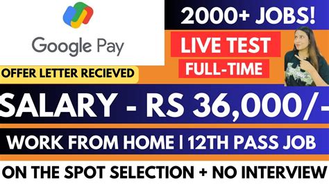 Google Pay Hiring Live Test Answer Work From Home Lpa Th