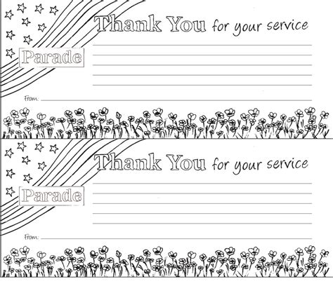 Veterans Day Thank You Letters