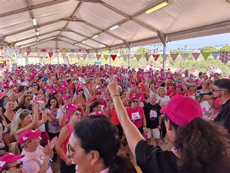 Masiva Marcha Rosa En El Puerto Contra El C Ncer De Mama