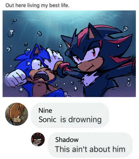 Two Sonic And Shadow Texting Each Other On Their Cell Phones With The