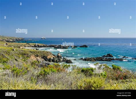 Beautiful rugged coastline at the Pacific Ocean in California, United States Stock Photo - Alamy