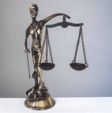 Scales of Justice Statue Themis, Brass 35 Oz Scales, Lawyer Gift, Law Office Decor, Lady Justice ...