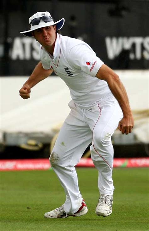 Michael Vaughan Celebrates His Catch To Remove Mark Boucher