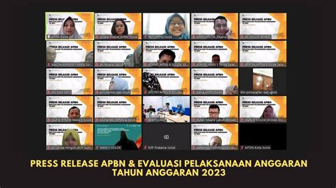 Press Release Apbn Dan Evaluasi Pelaksanaan Anggaran Ta Youtube