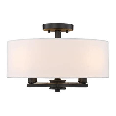 Golden Lighting 7154 SF BLK MWS Eliana 4 Light Semi Flush Matte Black